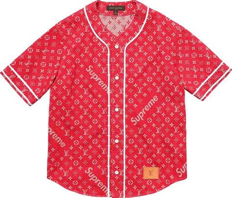 supreme baseball jersey louis vuitton ebay red 25000|nike sb supreme louis vuitton.